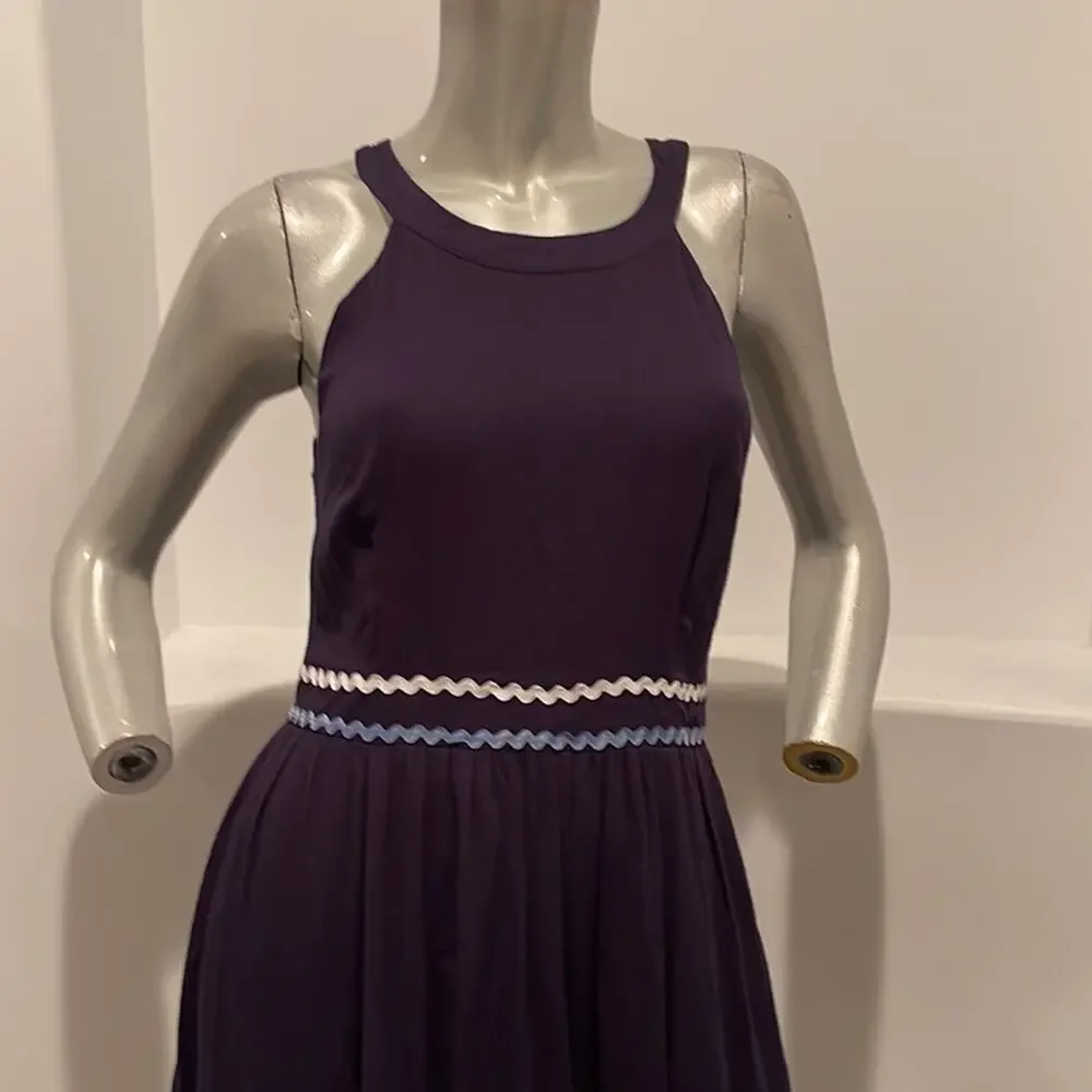 Modcloth Maxi Dress Blue Ribbon Accent BNWOT - Picture 6 of 11
